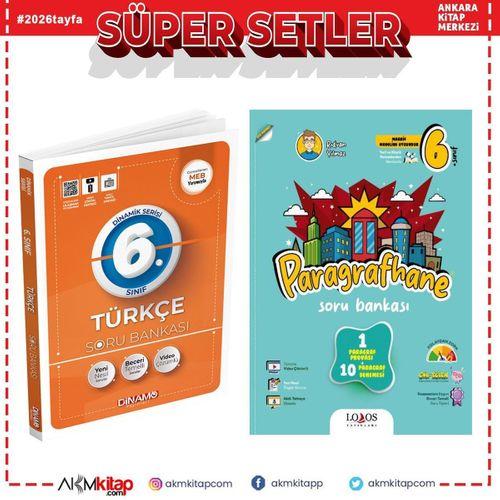 Dinamo Yayınları 6. Sınıf Türkçe ve Lodos Paragrafhane Soru Bankası Seti 2 Kitap