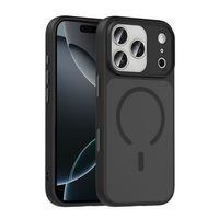Apple iPhone 17 Pro Kılıf Mat Arka Yüzey Wireless Şarj Özellikli Zore Flet M-safe Kapak