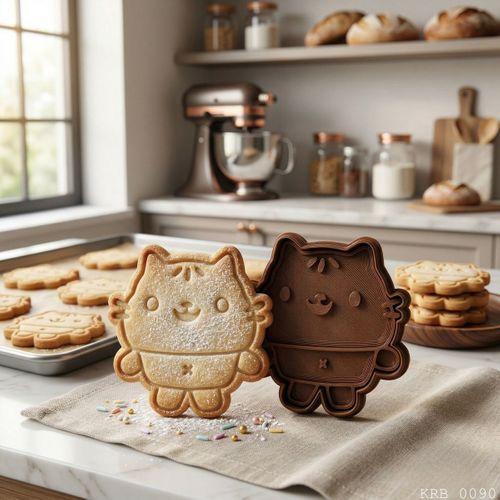 Tombul Kedi Hamur Şekillendirici Kurabiye Kalıbı Oyun Hamuru Kalıbı 6 5 cm