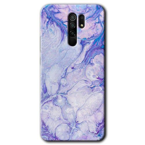 Xiaomi Redmi 9 HD Baskılı Kılıf + 9D Tam Ekran Koruyucu - Spots Lilac