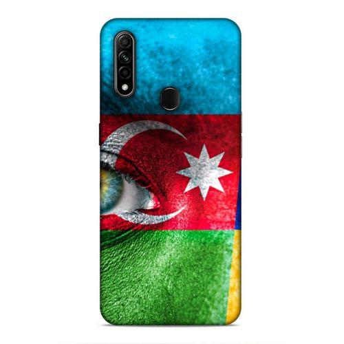 Oppo A31 Uyumlu Kılıf Azarbaijan (42) Rugged Armor Kılıf Göz Bayrak