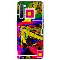 Lopard Oppo Reno 3 Uyumlu Kılıf Soyut Sanat (48) Desenli Bumper Kılıf