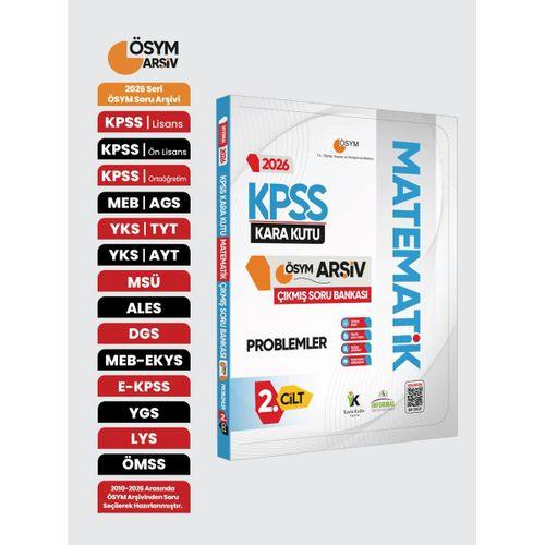 2026 KPSS MATEMATİK Kara Kutusu 2 Cilt PROBLEMLER ÖSYM Çıkmış Soru Bankası Özetli Dijital Çözümlü
