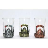 Tekli Metal Cam Bardaklı Shot Bardak