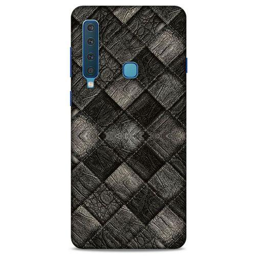 Samsung Galaxy A9 2018 Kılıf Patchwork (25) Antişok Kapak Siyah Gri