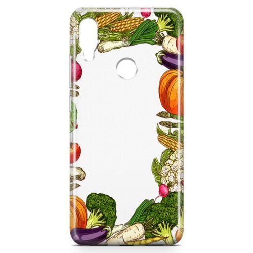 Xiaomi Redmi Note 7 Pro Kılıf Vegan Yiyecekler Arka Kapak Koruma Desenli Full Koruyucu
