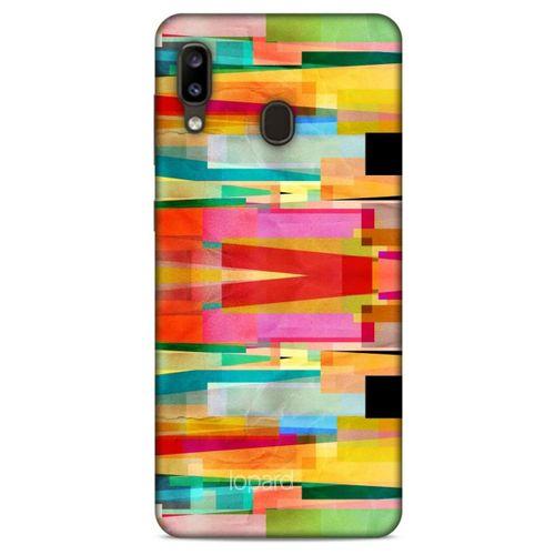 Samsung Galaxy A20 Kılıf Pastel Renkler (21) Koruyucu Kapak Yeşil Kırmızı