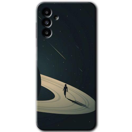 MRCİLETİSİM Samsung Galaxy M23 Kılıf Baskılı Kapak - Space Planet +Tam Ekran Koruyucu