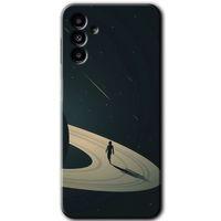 MRCİLETİSİM Samsung Galaxy M23 Kılıf Baskılı Kapak - Space Planet +Tam Ekran Koruyucu