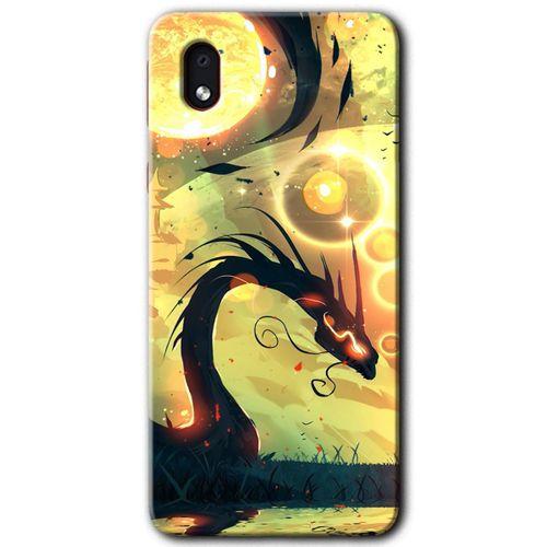 Samsung Galaxy A01 Core Kılıf Baskılı Kapak - Digital Dragon +Tam Ekran Koruyucu