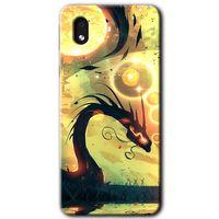 Samsung Galaxy A01 Core Kılıf Baskılı Kapak - Digital Dragon +Tam Ekran Koruyucu
