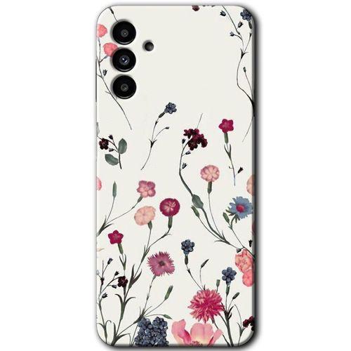 Potkal Hediye Fabrikası Samsung Galaxy M23 HD Baskılı Kılıf + 9D Tam Ekran Koruyucu - Mat Çiçek