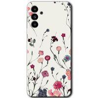 Potkal Hediye Fabrikası Samsung Galaxy M23 HD Baskılı Kılıf + 9D Tam Ekran Koruyucu - Mat Çiçek