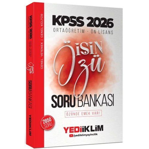 2026 Kpss Ortaöğretim Önlisans İŞİN ÖZÜ Tek Kitap Soru Bankası Yediiklim Yayınları