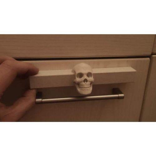 Kuru Kafalı Çekmece Kulpu 3D Baskı (Bu ürün Sadece Plastik parçadır - Almadan Önce Soru Sorabilirsiniz)