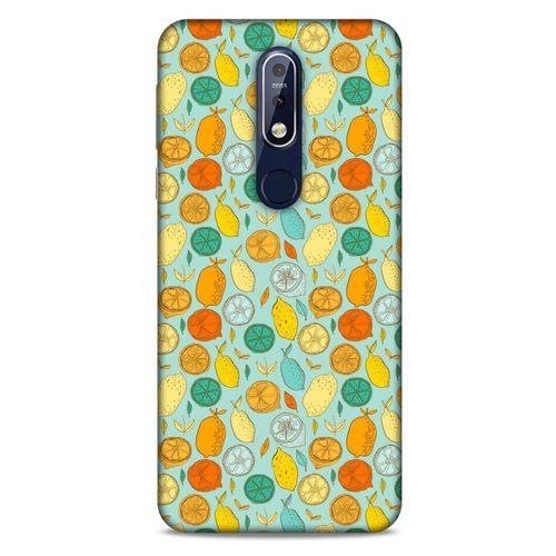 Frutix Turunç 02 Nokia 7.1 Kılıf Desenli Silikon
