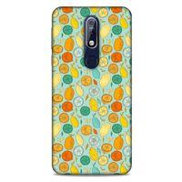 Frutix Turunç 02 Nokia 7.1 Kılıf Desenli Silikon