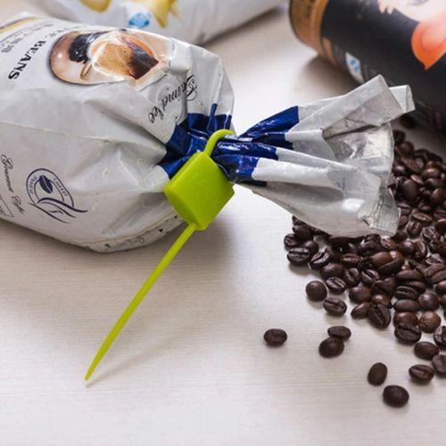 Kilit Şeklinde Silikon Kablo Ve Poşet Bağlama Atı (3'lü Set)