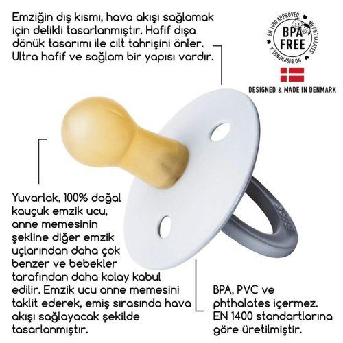 Bibs Colour Kauçuk Emzik 0-6 Ay Caramel