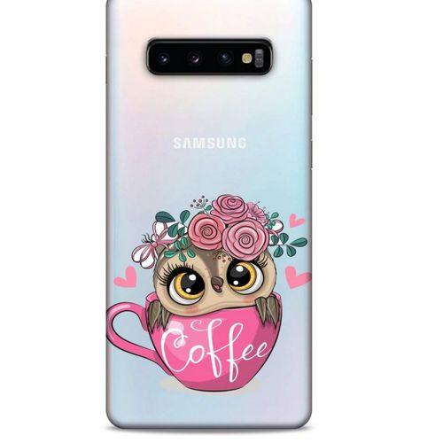Zoologix (78) Samsung Galaxy S10 Plus Şeffaf Kılıf Silikon Desenli
