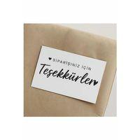 ’’Siparişiniz için teşekkürler’’ Teşekkür Kartı 100 Ad 8x5cm 300 gr Mat Kuşe