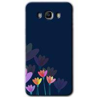 MRCİLETİSİM MRCİLETİSİM Samsung Galaxy J7 2016 Kılıf HD Desen Baskılı Arka Kapak + Temperli Cam - Çizim Çiçekleri