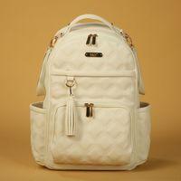 M&Y M&Y Oeste Deri Anne Bebek Bakım Sırt Çantası 7300 Krem