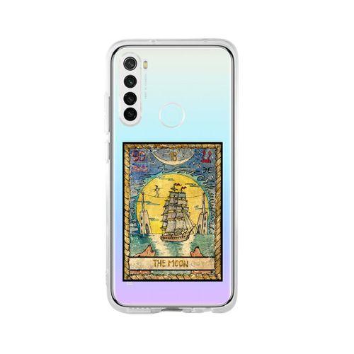Redmi Note 8 The Moon Desenli Premium Şeffaf Silikon Kılıf