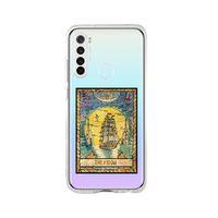 Redmi Note 8 The Moon Desenli Premium Şeffaf Silikon Kılıf