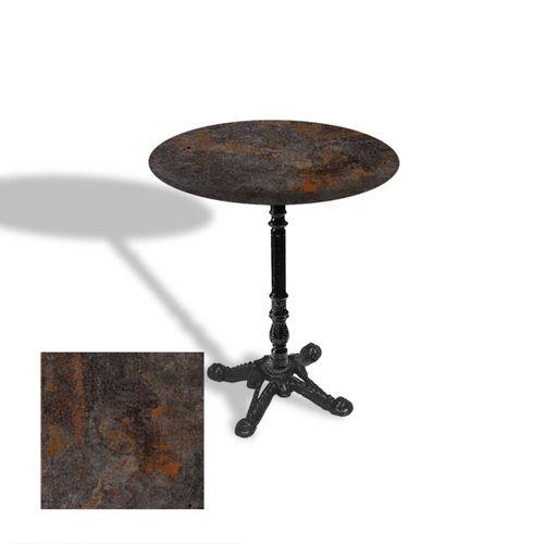 Dockers Çipa 1004 Döküm Ayak Yuvarlak Masa Çap 90cm - (Werzalit, Wermodin ve Allzalit Tabla) - Metalic Oxid 3