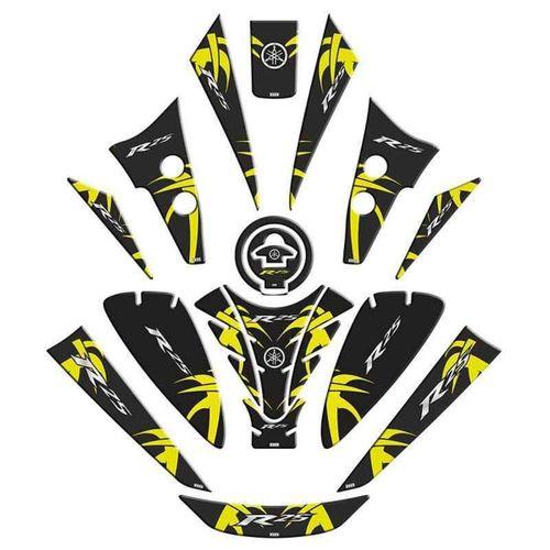 YAMAHA Yamaha R25 2019 - 2024 Uyumlu Tank Pad Set 008