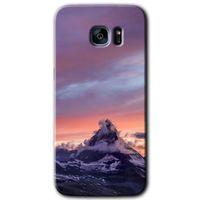 Galaxy S7 Edge Kılıf HD Desen Baskılı Arka Kapak - Zirve + Kırılmaz Cam