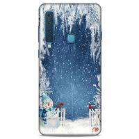 Samsung Galaxy A9 2018 Kılıf Snowix (6) Silikon Kılıf Açık Mavi