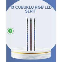 Dış Mekan Led Kayan Yıldız Işığı 10 Çubuk Aydınlatma