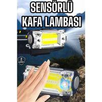 Şarjlı Kafa Feneri Suya Dayanıklı Ayarlanabilir Kamp Feneri