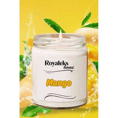 Doğal Özel Seri Kokulu Dekoratif Kavanoz Mum 210 cc - Mango Esansı - RYL