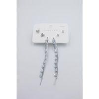 Çoklu Set Küpe - Gümüş