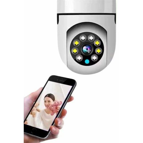 Ev Kamerası Wifi Kamerası Gece Görüşlü Akıllı Ampül Kamera
