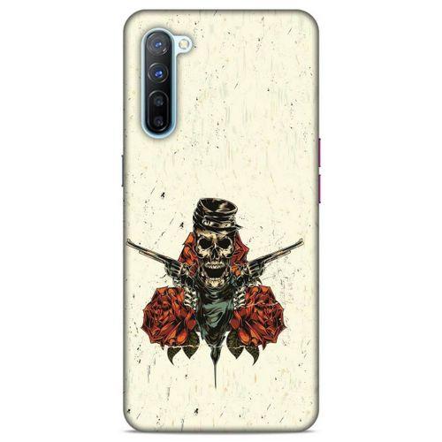 Lopard Oppo Reno 3 Uyumlu Kılıf Tattoo's (1) Kılıfı Gül İskelet