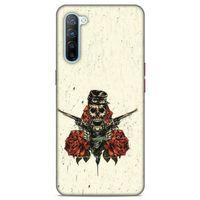 Lopard Oppo Reno 3 Uyumlu Kılıf Tattoo's (1) Kılıfı Gül İskelet