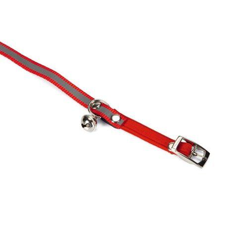 Beeztees Kedi Boyun Tasması, Fosforlu Kırmızı, 24,5-29,5cm