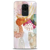 Xiaomi Redmi Note 9 Kılıf HD Baskılı Kılıf - Sanatsal Çalışma + Tam Ekran Koruyucu