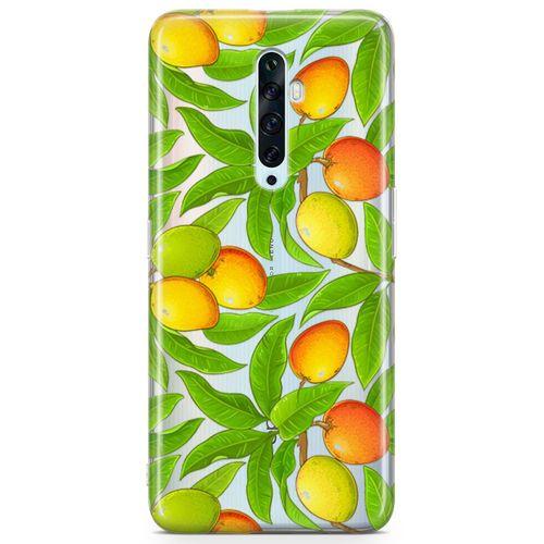 Oppo Reno2 Z 2019 Kılıf Mango Çiçekleri Arka Kapak Koruma Desenli Full Koruyucu