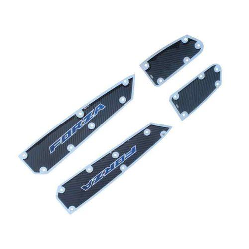 SEVGENT Honda Forza 2018 - 2023 Uyumlu Mavi Krom Ayak Basamak