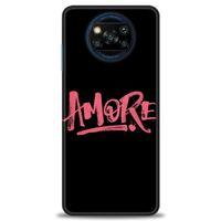Xiaomi Poco X3 NFC Kılıf HD Baskılı Kılıf - Amore + Tam Ekran Koruyucu