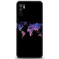 Xiaomi Redmi Note 10 5G Kılıf HD Baskılı Kılıf - Dünya Haritası + Tam Ekran Koruyucu