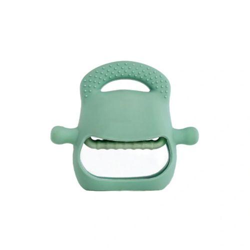 Koyu Yeşil Bebek Silikon Diş Kaşıyıcı