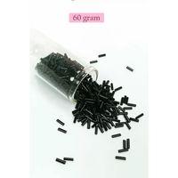 Uzun Boru Kesme Boncuk Çap 2mm Uzunluk 10 mm - 60 Gram - Siyah - BNC280