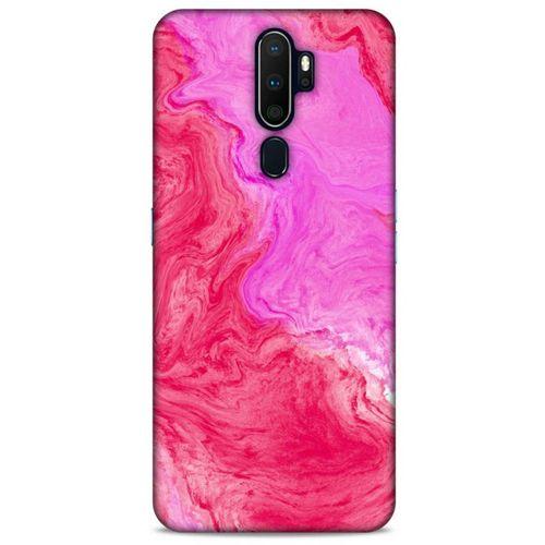 Oppo A9 2020 Uyumlu Kılıf Pembe Delisi (11) Tam Koruma Mermer