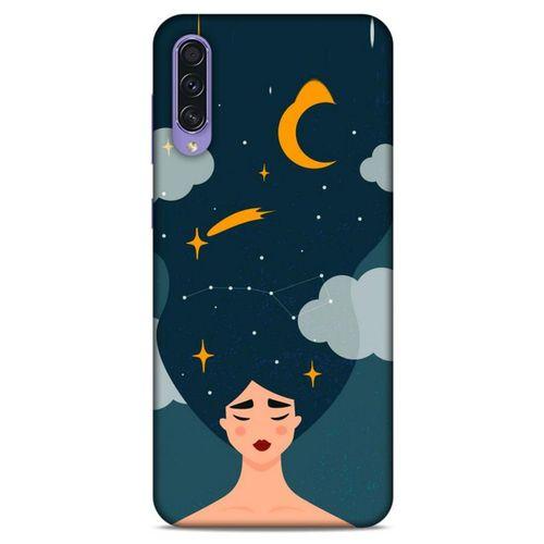Samsung Galaxy A50s Kılıf Depresyon (26) Tpu Silikon Kılıf Açık Kahverengi